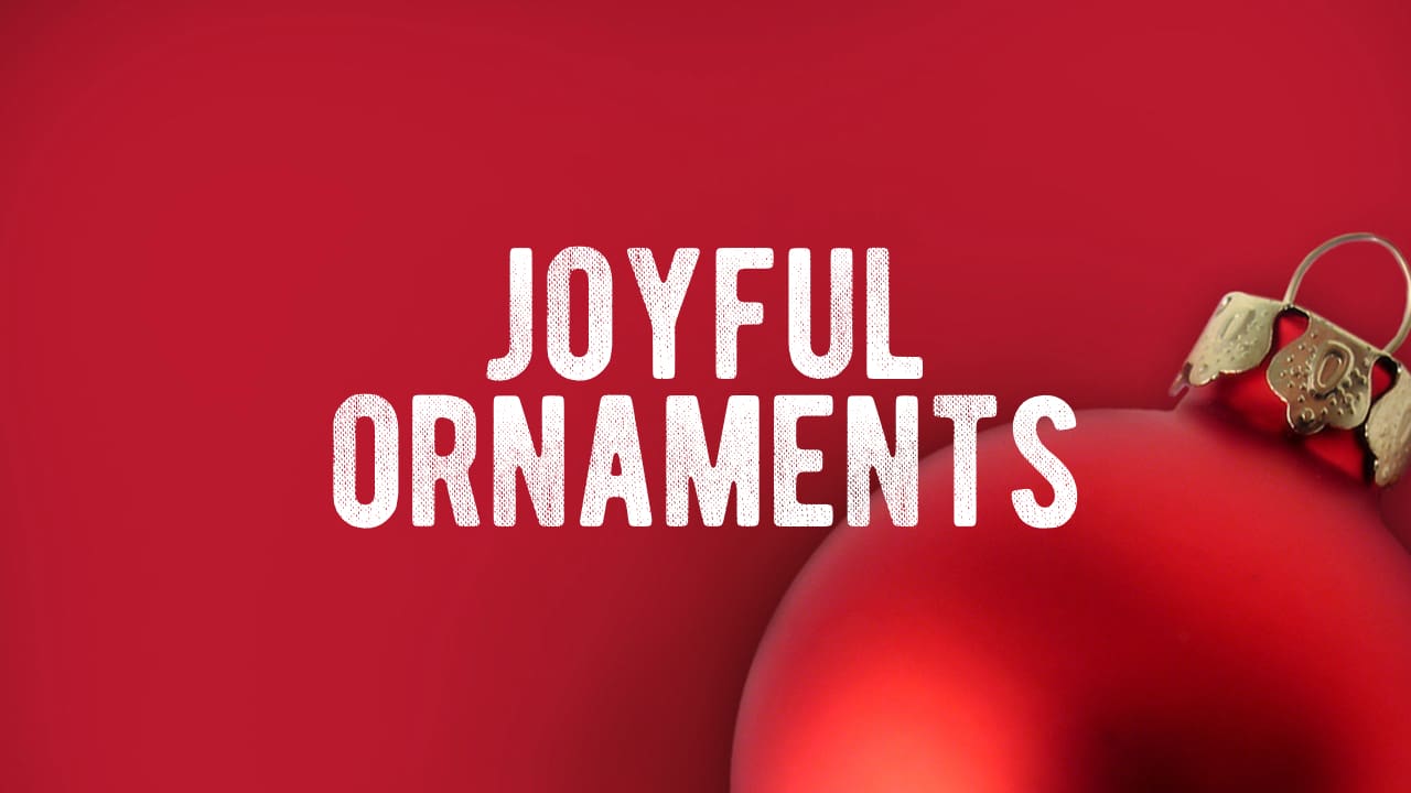 Pottery Barn and Joyful Ornaments