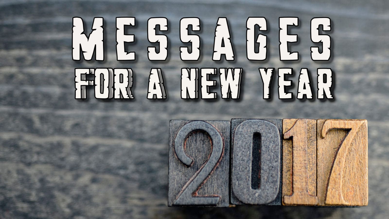 Messages for a New Year