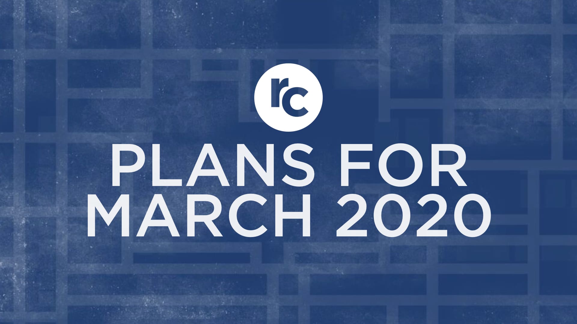 Rocky Creek Plans for March 2020
